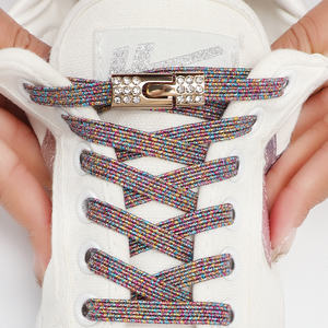 Hebilla de Metal de diamante de lujo, <span class=keywords><strong>cordones</strong></span> <span class=keywords><strong>sin</strong></span> corbata, corbatas <span class=keywords><strong>sin</strong></span> <span class=keywords><strong>cordones</strong></span> elásticos, <span class=keywords><strong>cordones</strong></span> planos para zapatos, <span class=keywords><strong>cordones</strong></span> para hombres y mujeres para <span class=keywords><strong>zapatillas</strong></span> de deporte, encaje para zapatos - Product Image 2