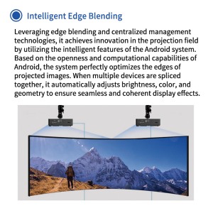Inaks LE-FU750 Highlight DLP <b>Projector</b> Office Home Smart Portable <b>Android</b> 4k 7500-8000 Lumens Greater Clarity LE-FU750 DLP Laser - Product Image 1