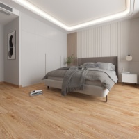 Revêtement de sol en PVC moderne pour intérieur, dalles de vinyle antidérapantes et imperméables, installation adhésive, utilisation hôtelière, design graphique