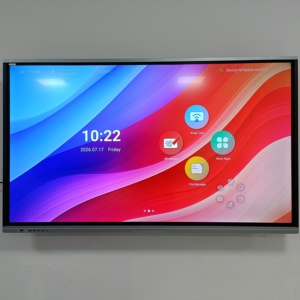 Tableau blanc interactif intelligent 4K UHD de 56 pouces <span class=keywords><strong>avec</strong></span> double système d'exploitation Android 16, <span class=keywords><strong>caméra</strong></span> <span class=keywords><strong>et</strong></span> microphone <span class=keywords><strong>intégrés</strong></span> - Product Image 1