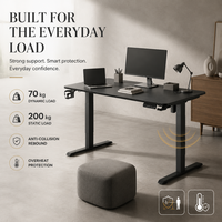Table élévatrice intelligente AOR avec placage en bois massif à motif noir et hauteur réglable pour levage libre – Vente en gros usine