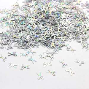 Paillettes Sciolte in PVC a Forma di Forbice da 7mm, Glitter per Nail Art, Manicure, Cucito, Decorazioni Matrimoniali e Coriandoli - Product Image 5