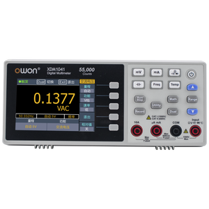 OWONXDM1041ベンチデジタルマルチメーター55000は真のRMS3.5 "LCD電流電圧計温度デスクトップマルチメーターをカウントします - Product Image 1