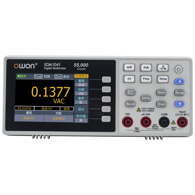 OWON XDM1041 Bench Digital Multimeter 55000 Counts True RMS 3.5" LCD Current Voltmeter Temperature Desktop Multimeters