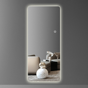 <span class=keywords><strong>Miroir</strong></span> mural LED intelligent moderne pleine longueur, rétroéclairé, avec silhouette contournée, pour projet hôtelier de luxe - Product Image 4