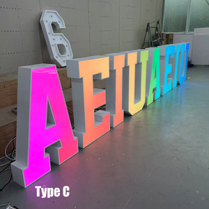 Lettere Luminose LED 4ft, Insegna Luminosa per Matrimoni, Decorazioni 'Marry <span class=keywords><strong>Me</strong></span>', Lettere d'Amore Illuminate, Alfabeto per Feste - Product Image 2