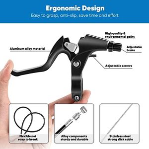 V-<span class=keywords><strong>Type</strong></span> Completo Universal Bike <span class=keywords><strong>Brake</strong></span> Set Frente Traseira MTB Bicicleta Freios Inner Outer Cabos Almofadas Inclui Freios Alavanca Pinças - Product Image 3