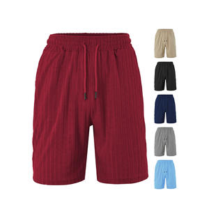Shorts décontractés d'été pour hommes Tk, bleu marine, en tissu éponge micro-élastique, coupe ample, respirants, shorts de sport - Product Image 4