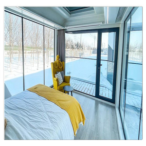 Low Cost Eco Friendly Luxury Water Bungalow Case Prefabricated Container Steel Villa Tiny House to Ship - Product Image 6