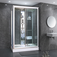 Cabine de douche à vapeur, salon, coin, sauna, italien