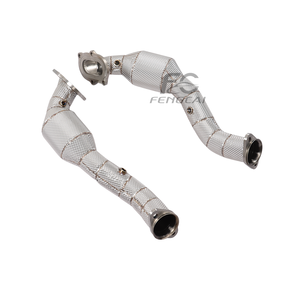 Collecteur d'échappement haute performance 200 cellules pour Chevrolet <span class=keywords><strong>Corvette</strong></span> C7 6.2L 2014-2019, en acier inoxydable SS304, avec tuyau de descente isolé, pour amélioration de la puissance - Product Image 6