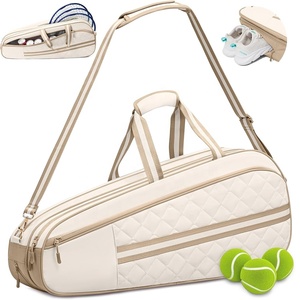 Sac de tennis en polyester de haute qualité RAYLON, directement de l'usine, 30-40L, 3-6 raquettes, compartiment à chaussures, poche isotherme, résistant à l'eau - Product Image 1
