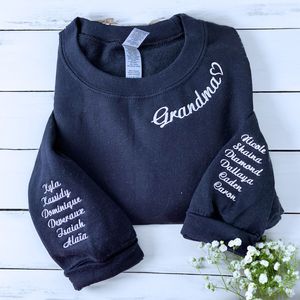 Sweat-shirt <span class=keywords><strong>à</strong></span> capuche brodé personnalisé pour maman, insigne tissé avec logo et motif 3D sur les manches, cadeau parfait pour maman pour <span class=keywords><strong>l</strong></span>'automne et <span class=keywords><strong>l</strong></span>'hiver - Product Image 5