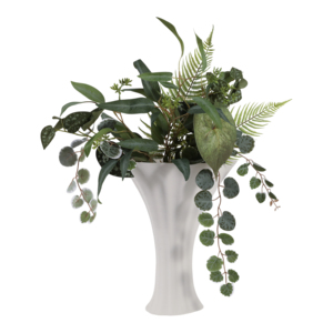 Vaso in resina stampato in 3D contemporaneo per soggiorno, vaso decorativo per fiori per camera da letto, casa, ufficio, spazio elegante per la casa - Product Image 2