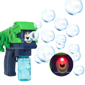 Pistolet à bulles 2-en-1 en plastique démontable, motif dinosaure de dessin animé, <span class=keywords><strong>jouet</strong></span> à bulles très populaire Wanna Bubbles - Product Image 1