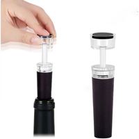 Bouchon de bouteille à vin rouge sous vide pour conserver la fraîcheur, pompe à air, bouchon de conservation, outil de scellement, boîte noire, respirateur à vin