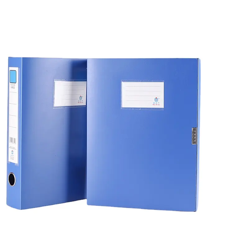 Office Supplies PP Box File Folder Plastic Business Stationery Thickened Adhesive File Box