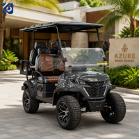 Voiturette de golf électrique personnalisée CAMP, moteur AC 5000W, batterie au lithium, buggy de golf tout-terrain surélevé, véhicule de tourisme à quatre roues