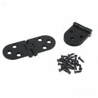 Charnière plate robuste en acier inoxydable, épaisseur 2 mm, angle d'ouverture 180°, pour machine à coudre, table pliante, plateau relevable