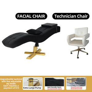 Nueva Cama de Pestañas de Diseño Popular, Ajustable y Curvada, Silla de Masaje Facial en Forma de S, Cama de Salón de Belleza - Product Image 6