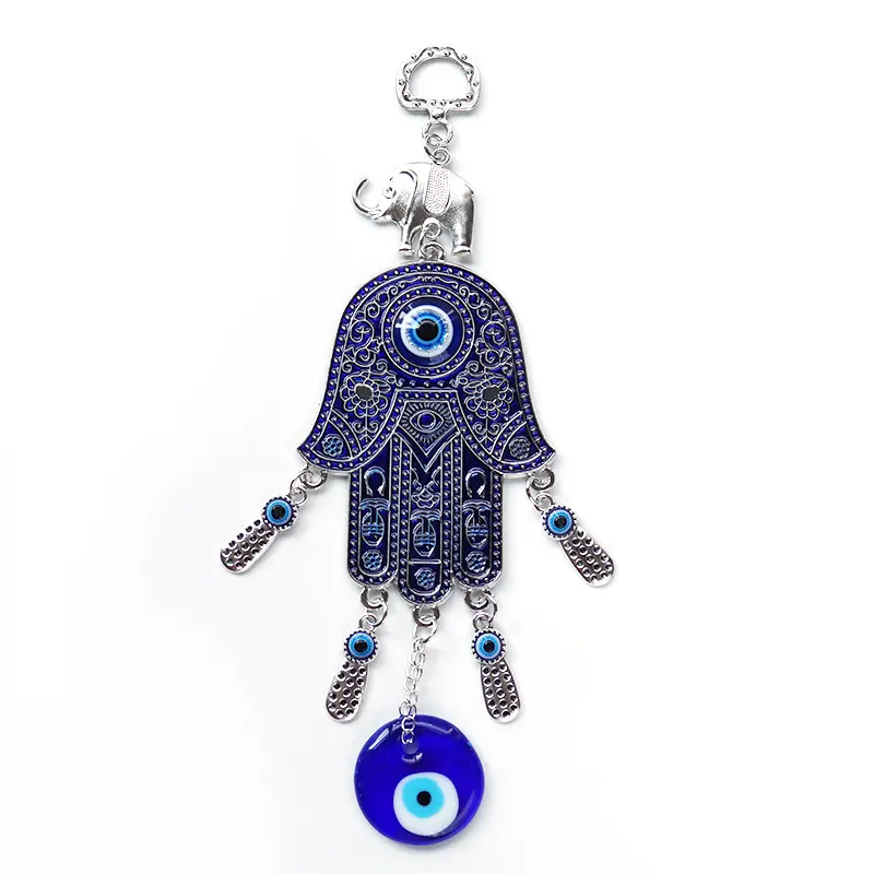 Franti hand ornament blue turkey evil eye elephant pendant accessory wall hanging car decoration evil eye