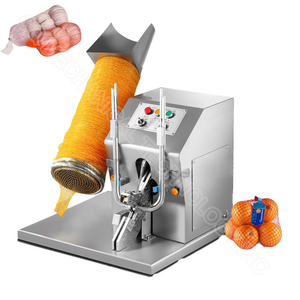 Máquina empacadora de malla de ajo para frutas, cortadora de bolsas de red de cebolla eléctrica semiautomática - Product Image 3