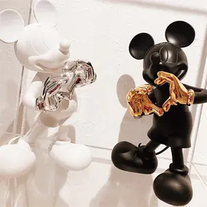 Роскошное и высококачественное украшение Микки Маус ручной работы, трендовые украшения, настольные куклы, скульптура для подарка любимому