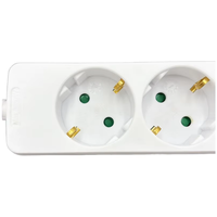 CE ROHS conforme 3 voies norme européenne 250V ABS interrupteur de prise d'extension électrique 16A évalué EU CN prise Standard 3 sorties