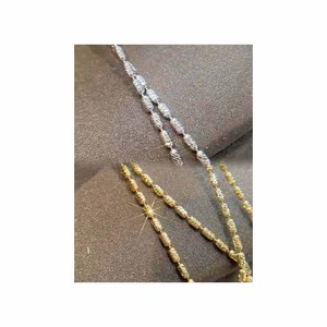 Dài Thùng Chủ Đề Bead Kéo Adjustability 18 Carat Vàng Vòng Cổ Cho Phụ Nữ Với Tên Mạ Vàng Vòng Cổ Của Phụ Nữ Đồ Trang Sức - Product Image 2