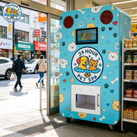 Máquina expendedora de lavado de mascotas 24 horas, kiosco de aseo canino de autoservicio con pantalla táctil operada con monedas y gestión basada en la nube