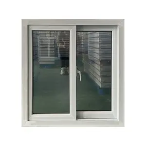 2024 Hete Verkoop Upvc Dubbele Beglazing Huisramen Pvc Orkaan Impact Schuiframen En Deuren Met Muggengaas