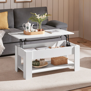 Estoque De Fábrica De Madeira Sala De Mobiliário Centro Mesa De Chá Altura Ajustável Elevador Mesa De Café Superior - Product Image 4