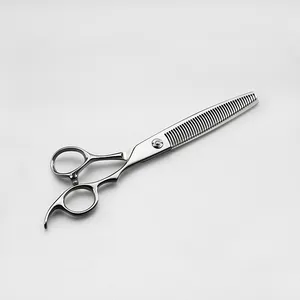 2022 new item 7 inch stainless steel dog products pet grooming thinning scissors pet animal scissors
