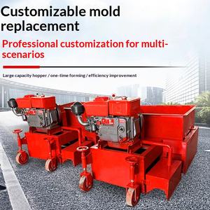 Machine à former des bandes de bordure en béton par extrusion spirale à glissement, pour la fabrication de bordures en béton. - Product Image 1