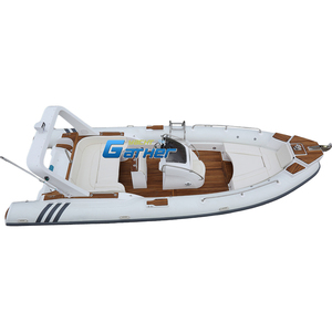Meilleure vente français ORCA hypalon luxe famille yacht fibre de verre <span class=keywords><strong>coque</strong></span> nervure bateau 760 bateau pneumatique RIB760B - Product Image 2