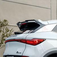Yuan Plus Accessoires Aileron arrière en plastique ABS pour BYD ATTO 3 2022-2024 Kit de carrosserie extérieure de voiture Aileron d'aile arrière pour becquets de voiture