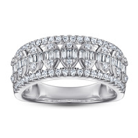 Bijoux de luxe en argent pour femmes, bague en zircone glacée, collier, boucles d'oreilles, ensembles de bijoux Non décolorés, argent Sterling 925