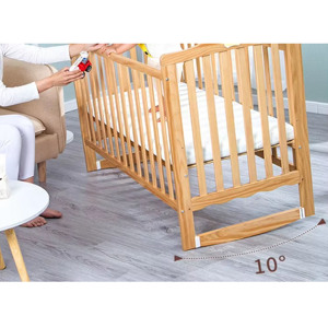 Cuna Moderna Multifuncional de Madera Maciza Blanca de 120x60cm para Dormitorio, Hotel y Escuela con 2 Años de Garantía - Product Image 5