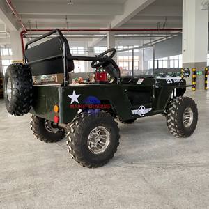 Cool Design Electric Mini Jeep Car New <b>Special</b> 250cc Gasoline Powered Jeep 4 Wheels Classic Jeep Cart for Sale - Product Image 6