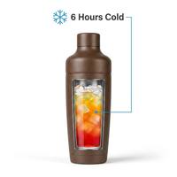 Shaker à cocktails professionnel de 20 oz, shaker à martini en acier inoxydable 304 à double paroi isolé pour les articles de bar, cadeau