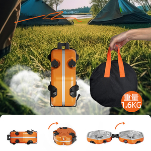 Ngoài trời đôi <span class=keywords><strong>Burner</strong></span> 2500W <span class=keywords><strong>Propane</strong></span> butan Bếp gas cắm trại di động vỏ gấp bếp - Product Image 6