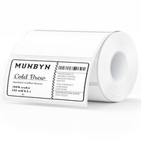 Etiquetas Térmicas Directas de 4" X 2", Pegatinas para Impresora Térmica, Adhesivo Fuerte, Papel Perforado, Código de Barras, Correo, 500 Hojas/1 Rollo