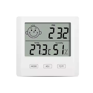 Reloj de escritorio Digital de plástico de alta calidad, medidor de temperatura montado en la pared, medidor de humedad, conjunto personalizable OEM ODM para niños - Product Image 6