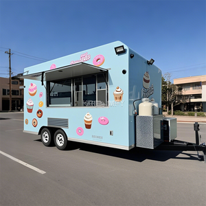 Camión de Comida Móvil OEM en Venta, Kiosco de Catering con Exprimidor de Frutas, Carrito de Venta de Snacks, Remolque de Comida y Café - Product Image 2