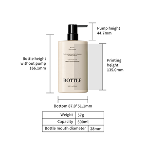 Runxuan 500ml flacone per lavaggio a mano contenitori per imballaggio flaconi per Shampoo 300ml <span class=keywords><strong>testa</strong></span> pompa a gradiente di colore della caramella <span class=keywords><strong>vuota</strong></span> quadrata - Product Image 6