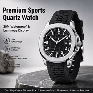 Nouvelles Montres Personnalisées <span class=keywords><strong>à</strong></span> Faible MOQ avec Votre Logo en Gros, Montres de Luxe Étanche Économiques de Type "Ice Out" pour Hommes sur le Marché - Product Image 1