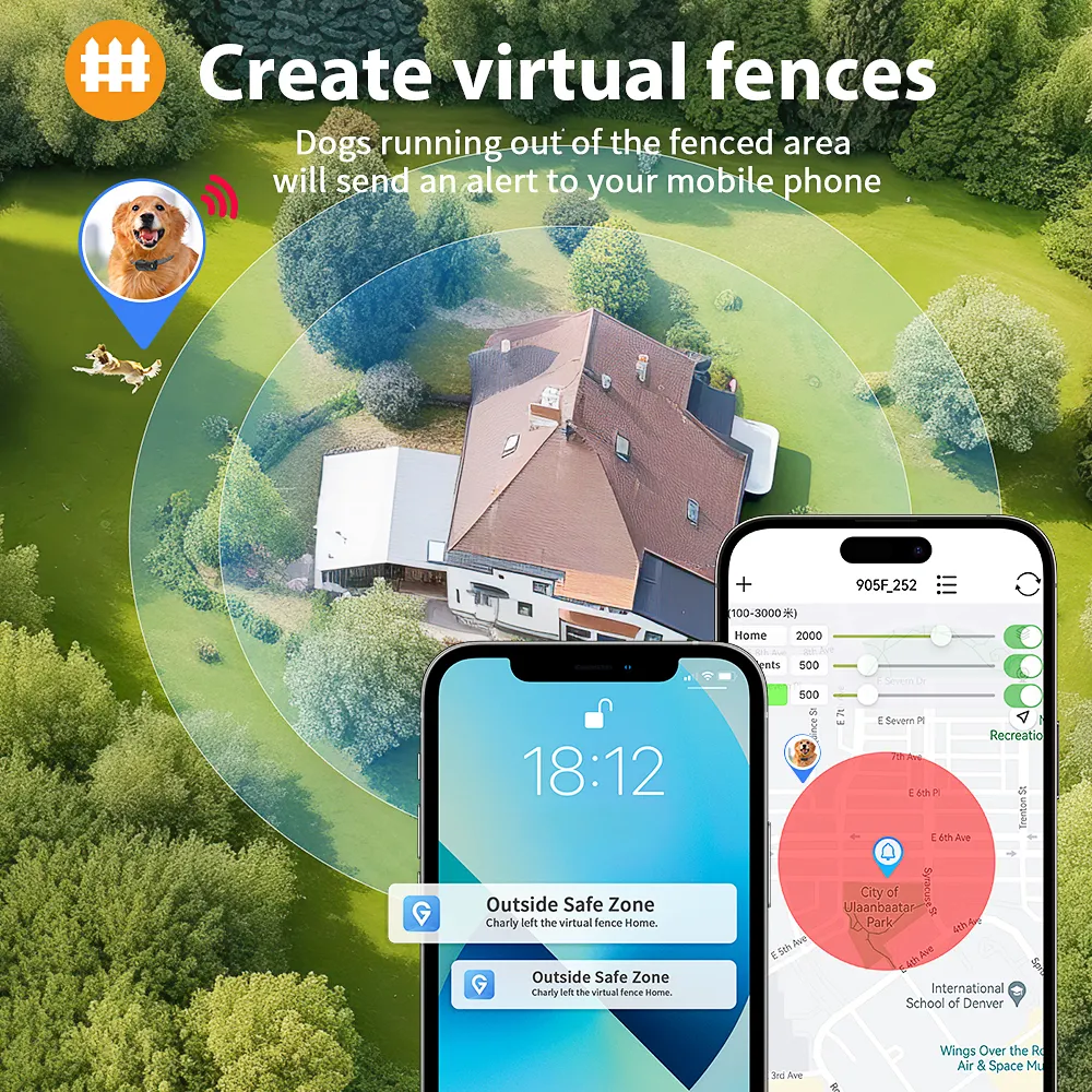 Camping en plein air chasse animal de compagnie dispositif Anti-perte 4G WIFI chien de compagnie suivi GPS Tracker collier avec appel vocal et géo-clôture