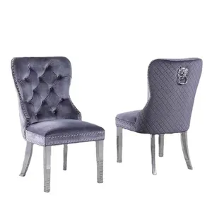 High Quality China Supplier Home Furniture Modern Accent Wholesale Restaurant Velvet Dining Chairs