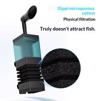 Filtre à eau pneumatique CheLan avec système d'oxygénation intégré trois-en-un, pompe à oxygène silencieuse et aspiration d'air inversée pour poissons d'eau douce