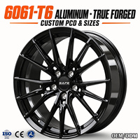 Jantes forgées SAFE Performance 19 20 21 22 pouces 5x112 5x114.3 5x120 Noir brillant à rayons fendus pour BMW G80 G82 Nissan 370Z Z